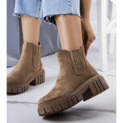 BM Bottes Isolées Marron Leiva Brun Kaki Vert