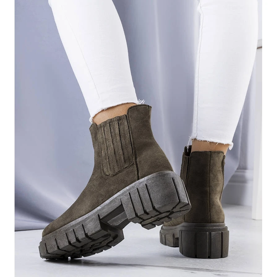 BM Bottes Isolées Vertes De Leiva 3 BM Bottes Isolées Vertes De Leiva – Image 3