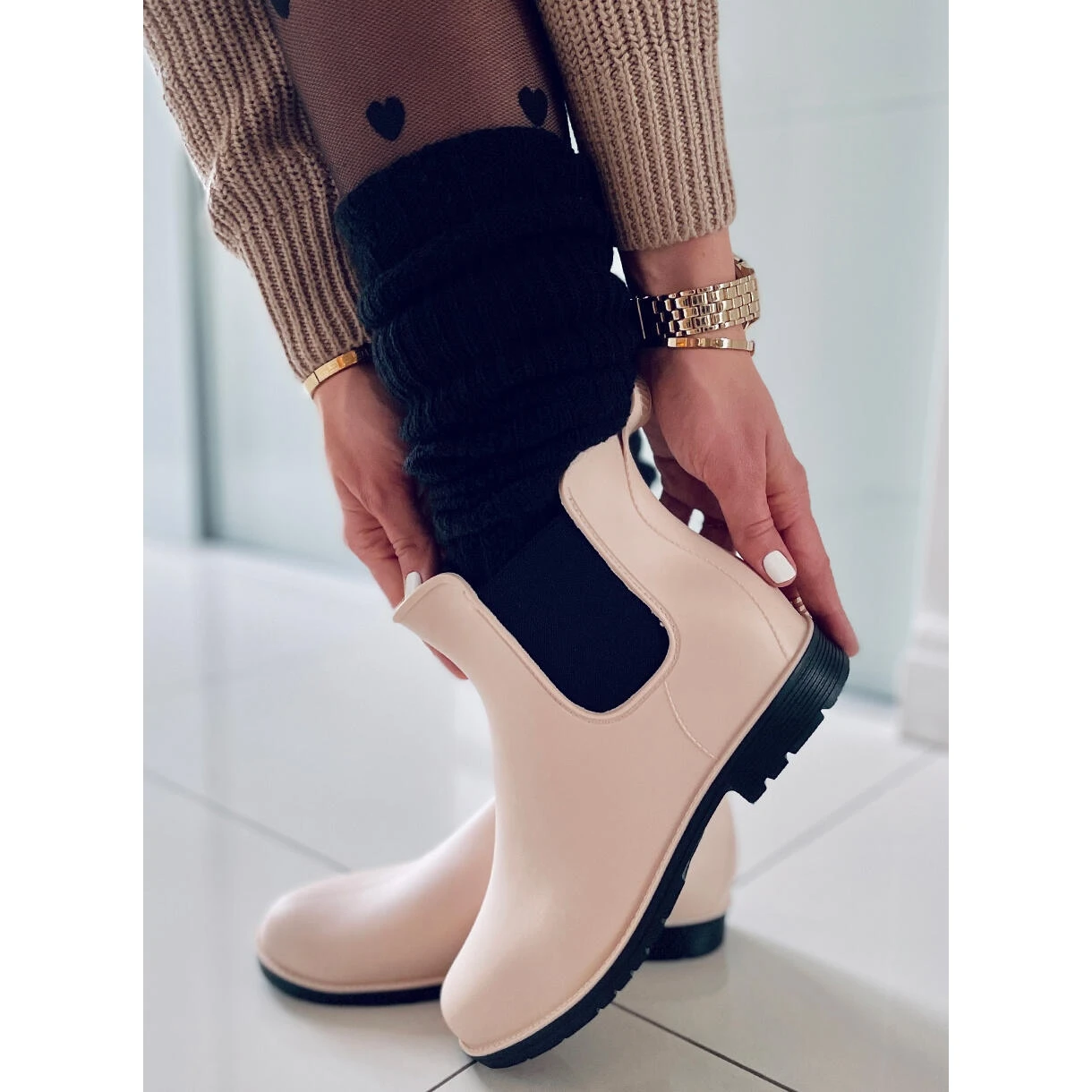 BM Bottes Jodhpur Femme Galoches Foxy Beige 2 BM Bottes Jodhpur Femme Galoches Foxy Beige – Image 2