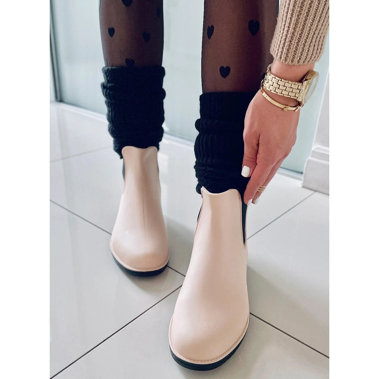 BM Bottes Jodhpur Femme Galoches Foxy Beige 3 BM Bottes Jodhpur Femme Galoches Foxy Beige – Image 3