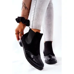 Bottes à Enfiler En Cuir Laura Messi Noir 2096 Le Noir