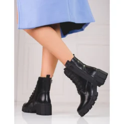 Produits populaires -Lumière Écarlate Bottes bottes a lacets pour femmes sur la plate forme shelovet le noir 2 2000x2000 1