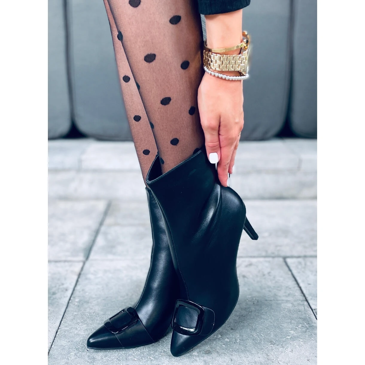 Bottes à Talon Aiguille Etna Black Le Noir 5 Bottes à Talon Aiguille Etna Black Le Noir – Image 5