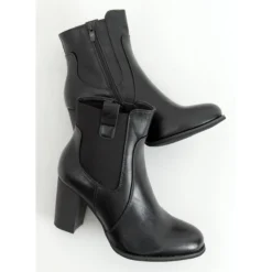 Bottes à Talons Fines Noires Le Noir