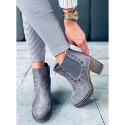 Bottes à Talons Larges De Hidalgo Grey Gris -Lumière Écarlate Bottes bottes a talons larges de hidalgo grey gris 5 2000x2000 1