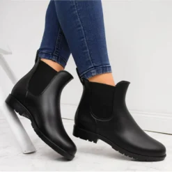 Bottes American Club Jodhpur Noires Pour Femme Le Noir
