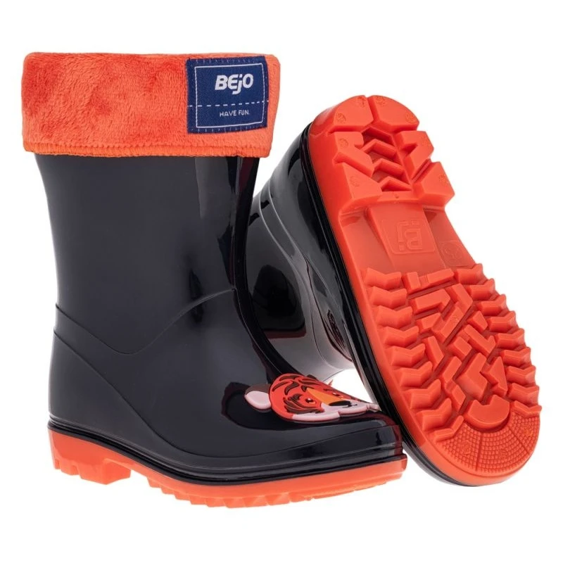 Bottes Bejo Frize Wellies Jr 92800432347 Le Noir Orange 1 Bottes Bejo Frize Wellies Jr 92800432347 Le Noir Orange