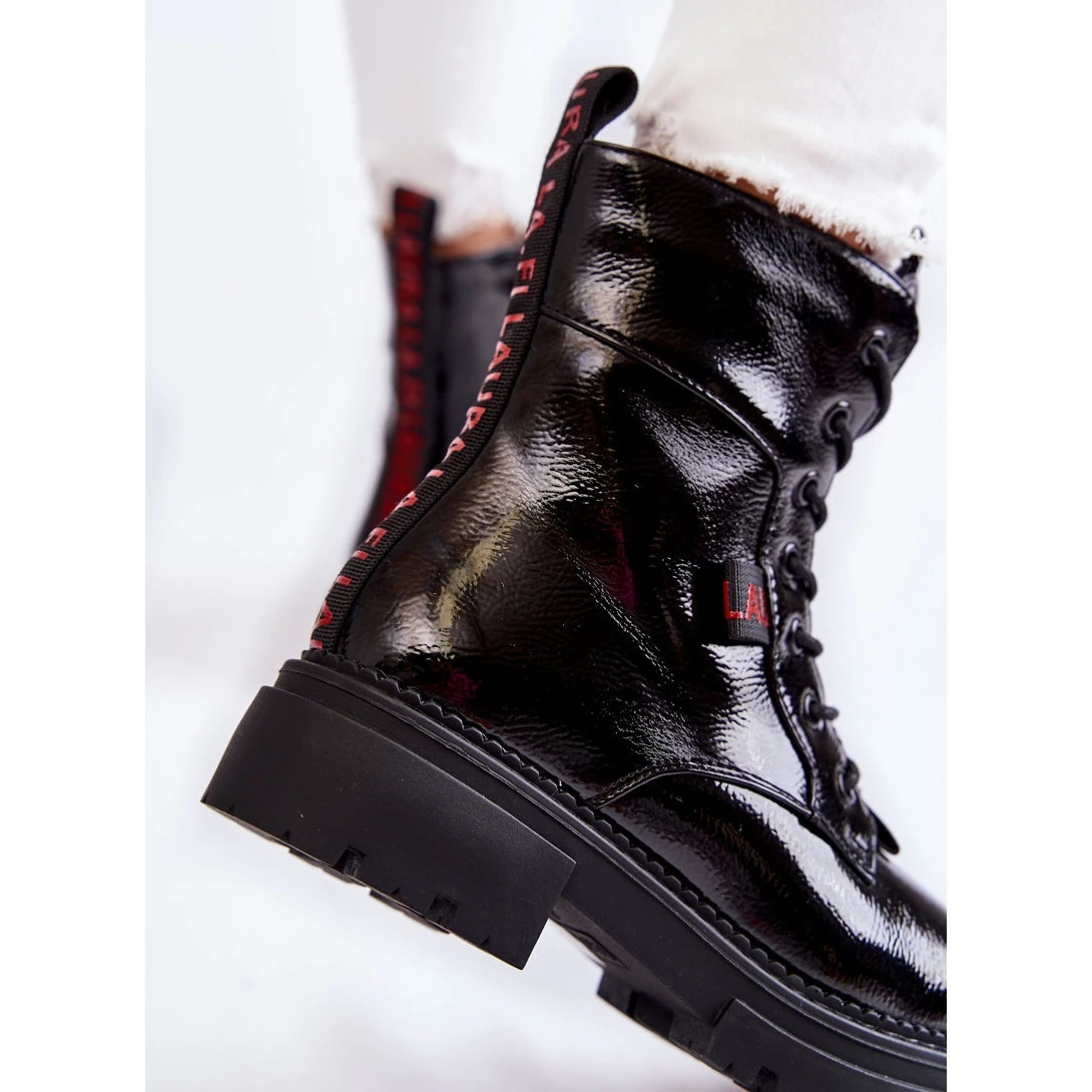 Bottes Chaudes Laquées La.Fi 250054B-LA Noir Le Noir 3 Bottes Chaudes Laquées La.Fi 250054B-LA Noir Le Noir – Image 3