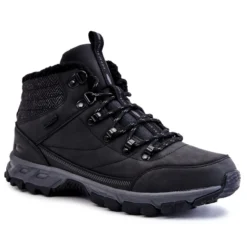 Bottes Chaudes Pour Hommes Chaussures De Trekking Cross Jeans KK1R4022C Noir Le Noir