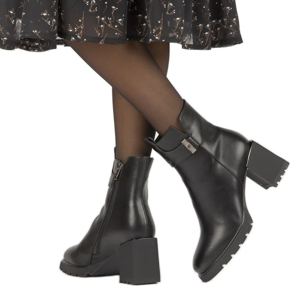 Bottes Chelsea Chaudes Sur Le Poteau, Isolées Filippo W PAW383 Le Noir 5 Bottes Chelsea Chaudes Sur Le Poteau, Isolées Filippo W PAW383 Le Noir – Image 5