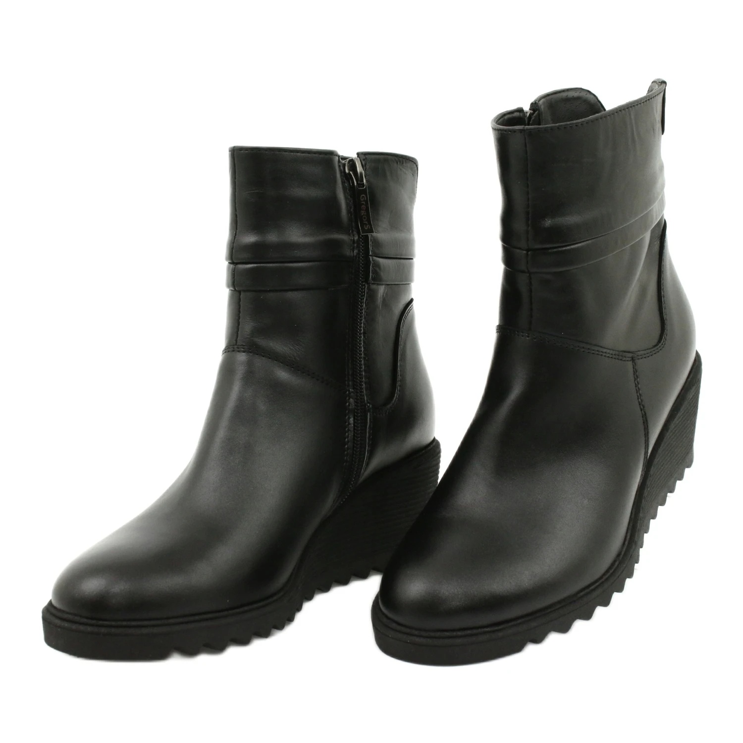 Bottes Compensées Noires Gregors 893 Le Noir 2 Bottes Compensées Noires Gregors 893 Le Noir – Image 2