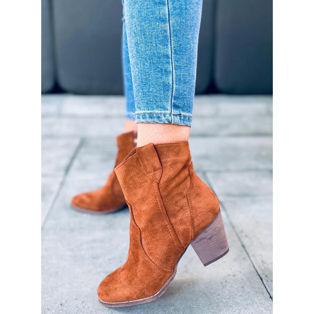 Bottes De Cowboy à Talons Hauts De Seed Camel Brun 2 Bottes De Cowboy à Talons Hauts De Seed Camel Brun – Image 2