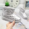 Bottes De Neige à Enfiler Argentées, Matelassées, Matelassées Et Isolées Argentées Pour Fille Big Star KK374241