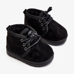 Bottes De Neige à Lacets Pour Enfants Réchauffées Avec Fourrure Black Hunter Le Noir Le Noir -Lumière Écarlate Bottes bottes de neige a lacets pour enfants rechauffees avec fourrure black hunter le noir le noir 4 2000x2000 1
