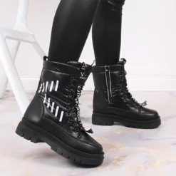 Bottes De Neige à Lacets Pour Femmes Avec Une Plateforme Vinceza Noire Le Noir -Lumière Écarlate Bottes bottes de neige a lacets pour femmes avec une plateforme vinceza noire le noir 5 2000x2000 1