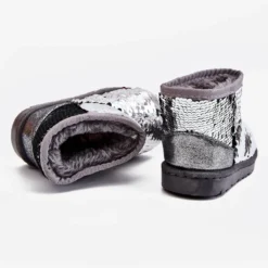 Bottes De Neige Argentées Chaudes Pour Jeunes Enfants Sequins Shard ['gris-noir'] Gris -Lumière Écarlate Bottes bottes de neige argentees chaudes pour jeunes enfants sequins shard gris noir gris 3 2000x2000 1