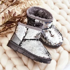 Bottes De Neige Argentées Chaudes Pour Jeunes Enfants Sequins Shard ['gris-noir'] Gris -Lumière Écarlate Bottes bottes de neige argentees chaudes pour jeunes enfants sequins shard gris noir gris 5 2000x2000 1