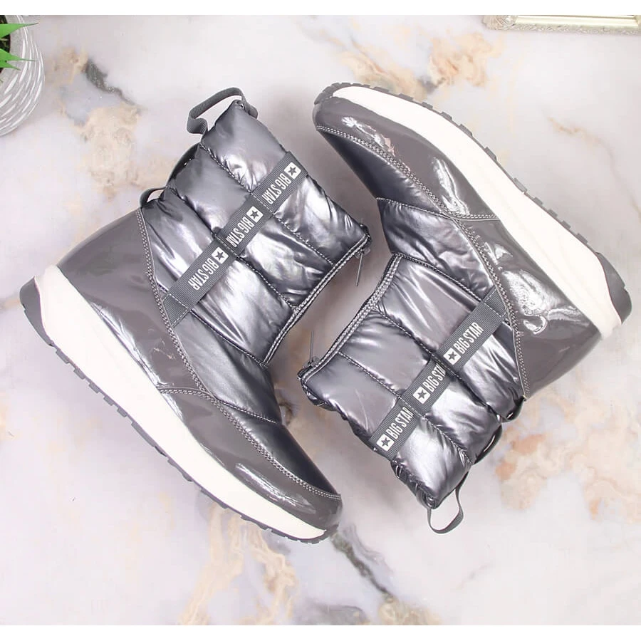 Bottes De Neige Argentées Métallisées Pour Femmes Big Star KK274391 5 Bottes De Neige Argentées Métallisées Pour Femmes Big Star KK274391 – Image 5