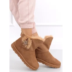 Bottes De Neige Avec Un Bouton Niki Camel Brun -Lumière Écarlate Bottes bottes de neige avec un bouton niki camel brun 3 2000x2000 1