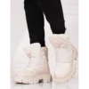Bottes De Neige Beiges Shelovet Pour Femmes