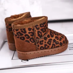 Bottes De Neige Chaudes Pour Enfants Pantherka Gooby Brun Le Noir