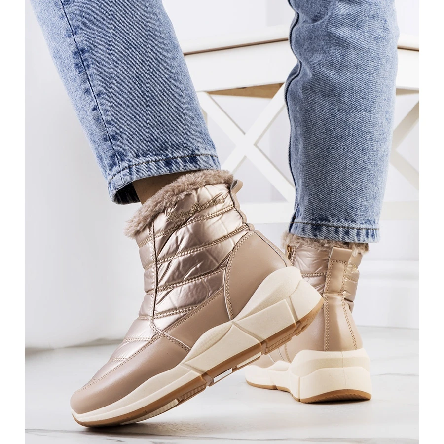 Bottes De Neige Dorées Lago Beige D'or 2 Bottes De Neige Dorées Lago Beige D'or – Image 2
