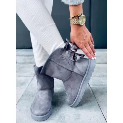 Bottes De Neige Emusy Avec Nœuds Stella Grey Gris