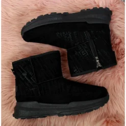 Bottes De Neige En Daim News W EVE311A Noir Le Noir -Lumière Écarlate Bottes bottes de neige en daim news w eve311a noir le noir 5 2000x2000 1