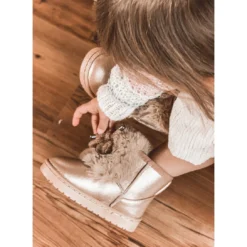 Bottes De Neige Enfant Avec Fourrure Or Rose Aurora D'or -Lumière Écarlate Bottes bottes de neige enfant avec fourrure or rose aurora dor 6 2000x2000 1