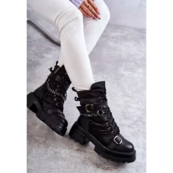 Bottes De Neige Femme Avec Chaîne GOE KK2N4018 Noir Le Noir -Lumière Écarlate Bottes bottes de neige femme avec chaine goe kk2n4018 noir le noir 12 2000x2000 1
