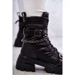 Bottes De Neige Femme Avec Chaîne GOE KK2N4018 Noir Le Noir -Lumière Écarlate Bottes bottes de neige femme avec chaine goe kk2n4018 noir le noir 6 2000x2000 1