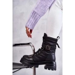 Bottes De Neige Femme Avec Chaîne GOE KK2N4018 Noir Le Noir -Lumière Écarlate Bottes bottes de neige femme avec chaine goe kk2n4018 noir le noir 9 2000x2000 1