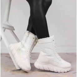 Bottes De Neige Hautes Pour Femmes Avec Fourrure, Blanches Vinceza -Lumière Écarlate Bottes bottes de neige hautes pour femmes avec fourrure blanches vinceza 4 2000x2000 1