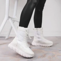 Bottes De Neige Hautes Pour Femmes Avec Fourrure, Blanches Vinceza -Lumière Écarlate Bottes bottes de neige hautes pour femmes avec fourrure blanches vinceza 5 2000x2000 1