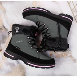 Bottes De Neige Imperméables American Club Jr AM865B Gris -Lumière Écarlate Bottes bottes de neige impermeables american club jr am865b gris 3 2000x2000 1