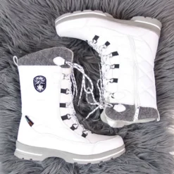 Bottes De Neige Imperméables American Club W AM516B Blanche -Lumière Écarlate Bottes bottes de neige impermeables american club w am516b blanche 4 2000x2000 1