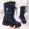 Bottes De Neige Imperméables Pour Enfants American Club Bleu Marine