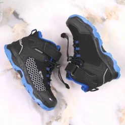 Bottes De Neige Imperméables Pour Enfants Avec Velcro American Club AM904A Le Noir -Lumière Écarlate Bottes bottes de neige impermeables pour enfants avec velcro american club am904a le noir 3 2000x2000 1