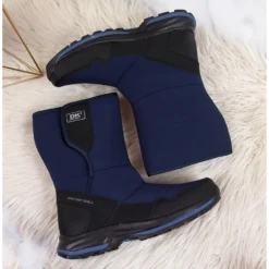 Bottes De Neige Imperméables Pour Femmes Avec Velcro Bleu Marine DK -Lumière Écarlate Bottes bottes de neige impermeables pour femmes avec velcro bleu marine dk 3 2000x2000 1