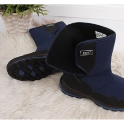 Bottes De Neige Imperméables Pour Femmes Avec Velcro Bleu Marine DK -Lumière Écarlate Bottes bottes de neige impermeables pour femmes avec velcro bleu marine dk 4 2000x2000 1