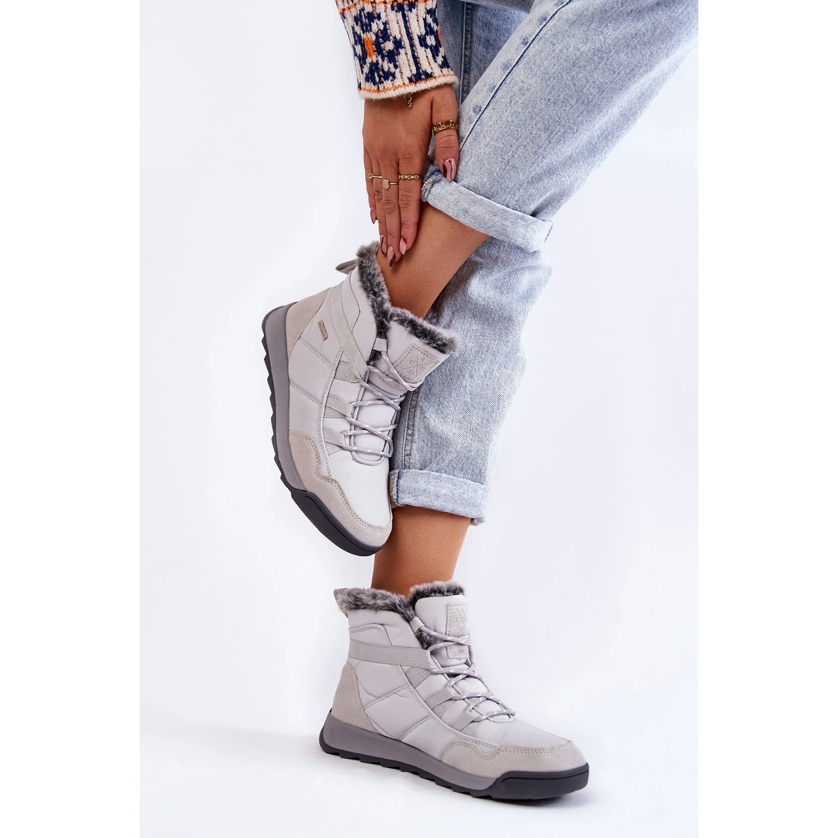 Bottes De Neige Isolées Femme Cross Jeans KK2R4015C Gris 2 Bottes De Neige Isolées Femme Cross Jeans KK2R4015C Gris – Image 2