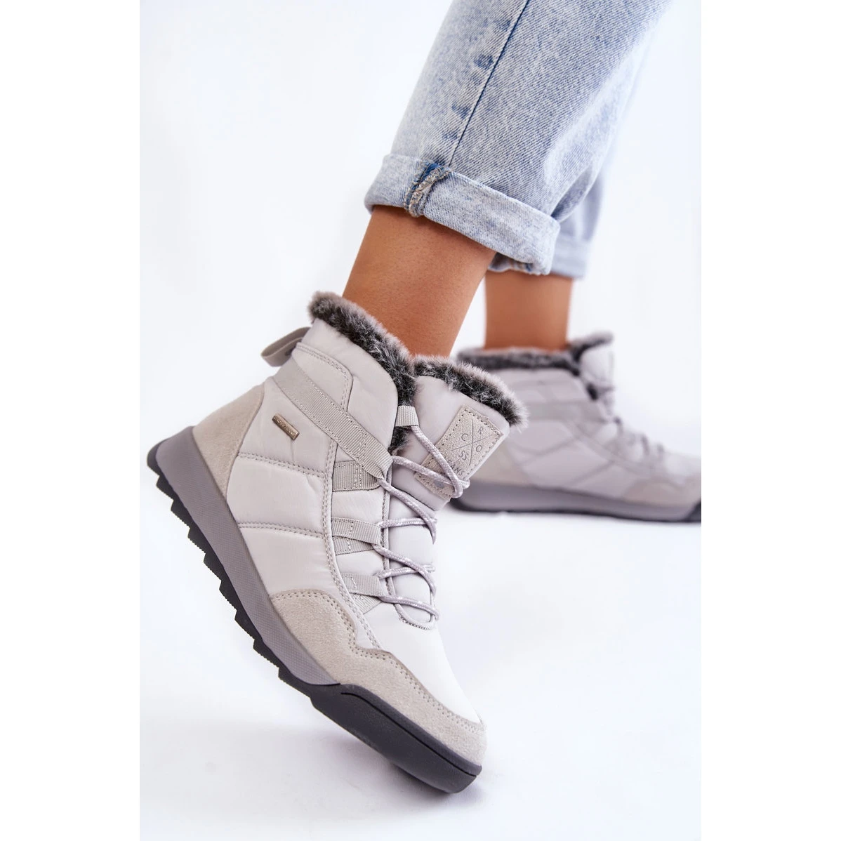 Bottes De Neige Isolées Femme Cross Jeans KK2R4015C Gris 3 Bottes De Neige Isolées Femme Cross Jeans KK2R4015C Gris – Image 3