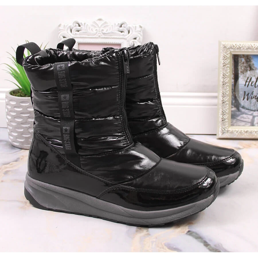 Bottes De Neige Isolées Métallisées Noires Pour Femmes Big Star KK274392 Argent 5 Bottes De Neige Isolées Métallisées Noires Pour Femmes Big Star KK274392 Argent – Image 5