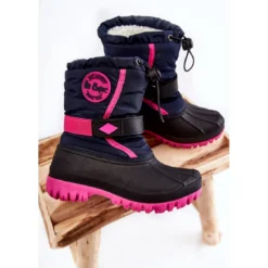 Bottes De Neige Isolées Pour Enfants Lee Cooper LCJ-21-44-0522 Fuchsia Le Noir Bleu Marin Rose -Lumière Écarlate Bottes bottes de neige isolees pour enfants lee cooper lcj 21 44 0522 fuchsia le noir bleu marin rose 3 2000x2000 1