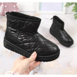 Bottes De Neige Matelassées, Matelassées, Noires Pour Fille Big Star KK374242 Le Noir -Lumière Écarlate Bottes bottes de neige matelassees matelassees noires pour fille big star kk374242 le noir 3 2000x2000 1