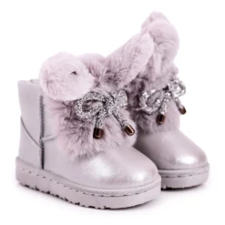 Bottes De Neige Pour Enfants Avec Fourrure Avec Oreilles Silver Bunny Argent -Lumière Écarlate Bottes bottes de neige pour enfants avec fourrure avec oreilles silver bunny argent 4 2000x2000 1