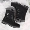 Bottes De Neige Pour Enfants Imperméables Noires American Club Le Noir