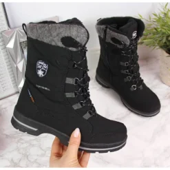 Bottes De Neige Pour Enfants Imperméables Noires American Club Le Noir -Lumière Écarlate Bottes bottes de neige pour enfants impermeables noires american club le noir 3 2000x2000 1