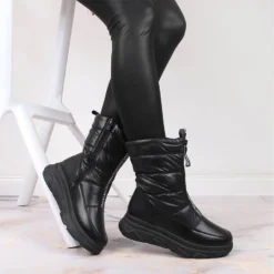 Bottes De Neige Pour Femmes Avec Une Fermeture éclair Noir Potocki Le Noir -Lumière Écarlate Bottes bottes de neige pour femmes avec une fermeture eclair noir potocki le noir 4 2000x2000 1