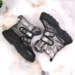 Bottes De Neige Pour Jeunes Potocki En étain Avec Velcro Argent -Lumière Écarlate Bottes bottes de neige pour jeunes potocki en etain avec velcro argent 3 2000x2000 1